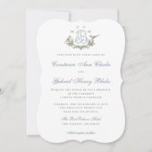 Love Birds "B" Monogram Weditation Einladung (Vorderseite)