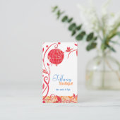 Love Birds Bird Cage Wellness-Center Salon Visitenkarte (Stehend Vorderseite)