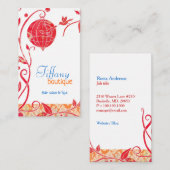 Love Birds Bird Cage Wellness-Center Salon Visitenkarte (Vorne/Hinten)