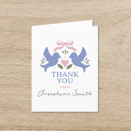 Love Birds Brautparty Dankeskarte