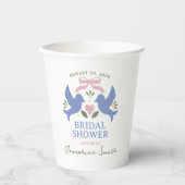 Love Birds Brautparty Pappbecher (Vorderseite)