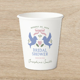 Love Birds Brautparty Pappbecher