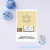 Love Birds Brown/Tan Wedding Candy Wrapper Flyer (Einzeln)