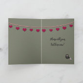 Love Birds Brownstone Apartment Windows Valentine (Innenseite)