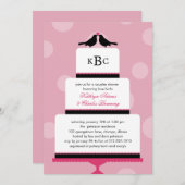 Love Birds Cake Polterabend Einladung (Vorne/Hinten)