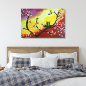 Love Birds Canvas Print Leinwanddruck (Insitu (Schlafzimmer))