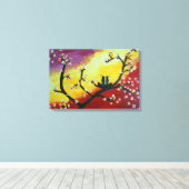 Love Birds Canvas Print Leinwanddruck (Insitu (Holzboden))