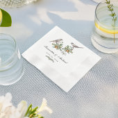 Love Birds Cocktail Napkin Serviette