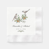 Love Birds Cocktail Napkin Serviette (Vorderseite)