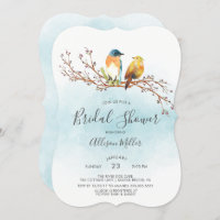 Love Birds Couple Bridal Dusche Einladung