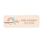 Love Birds Custom Address Labels (Vorne)