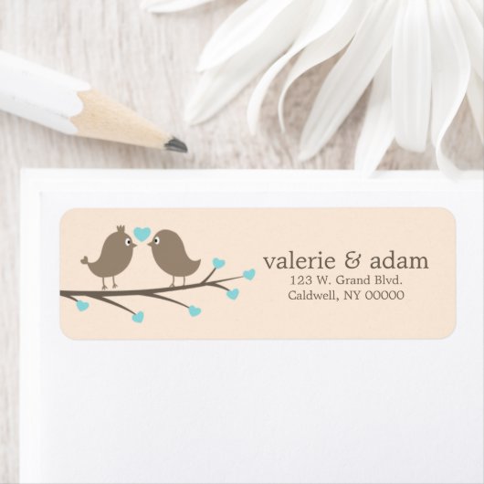 Love Birds Custom Address Labels (Insitu)