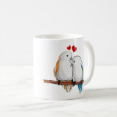 Love Birds Cute Couple Kaffeetasse (VorderseiteRechts)