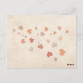 Love Birds - Fall Wedding Thank You Card Postkarte (Rückseite)