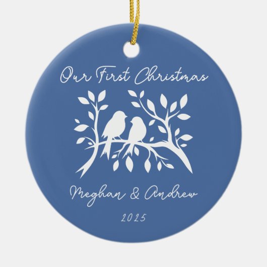 Love Birds First Christmas Ornament (Vorne)