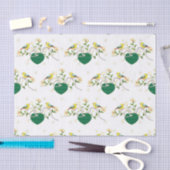 Love Birds Floral Kariert Seidenpapier (Handwerk)