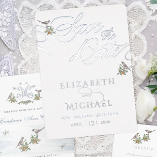 Love Birds Foil Save the Date Folieneinladung