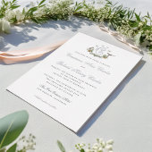 Love Birds Foil Wedding Einladung