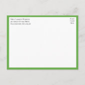 Love Birds Green Yellow Lovebird Engagement Party Einladungspostkarte (Rückseite)