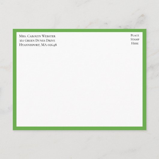 Love Birds Green Yellow Lovebird Engagement Party Einladungspostkarte (Rückseite)