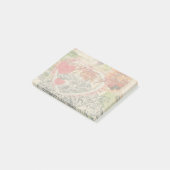 Love Birds Heart Red Art Collage Post-it Klebezettel (angewinkelt)