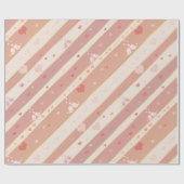 Love Birds Hearts Valentine Muster Packpapier (Flach)