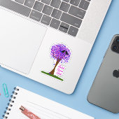 Love Birds in a Tree of Hearts - Winter Love Aufkleber (Laptop mit iPhone)