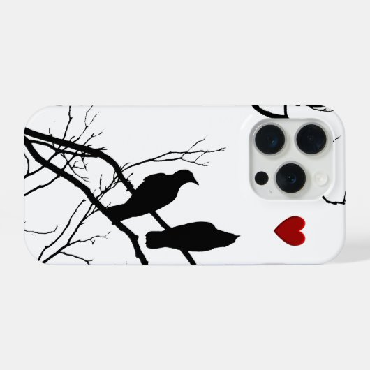 Love Birds Iphone Case iPhone Hülle (Rückseite (Horizontal))