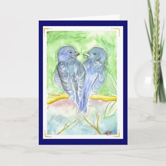 Love Birds Karte (Vorderseite)