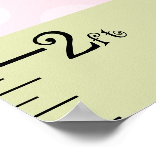 Love Birds & Owl Branch Growth Chart Behielt auf 8 Poster (Ecke)