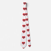 Love Birds Penguin Couple Red Heart Thunder_Cove Krawatte (Vorderseite)