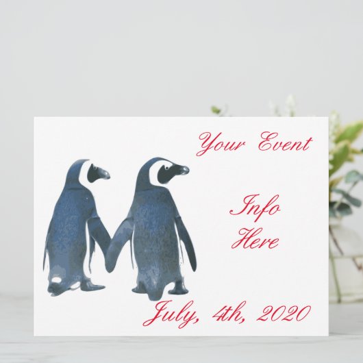 Love Birds Penguin Couple Thunder_Cove (Stehend Vorderseite)