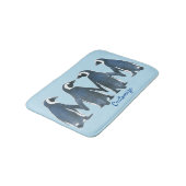 Love Birds Penguin Couple Thunder_Cove Badematte (Schrägansicht)
