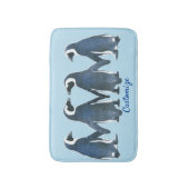 Love Birds Penguin Couple Thunder_Cove Badematte (Vorderseite Vertikal)