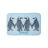 Love Birds Penguin Couple Thunder_Cove Badematte (Vorderseite)