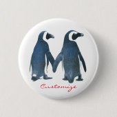 Love Birds Penguin Couple Thunder_Cove Button (Vorderseite)
