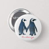 Love Birds Penguin Couple Thunder_Cove Button (Vorne & Hinten)