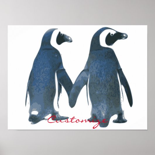 Love Birds Penguin Couple Thunder_Cove Poster (Vorne)