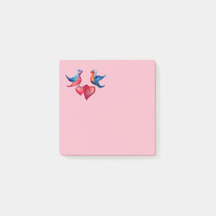 Love Birds Post-it Notes Klebezettel