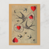 Love Birds Postkarte (Vorderseite)