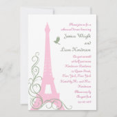 Love Birds Probe Dinner Einladung (Vorderseite)