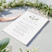 Love Birds "R" Monogram Foil Weditation Folieneinladung