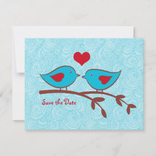Love Birds Save the Date Einladung
