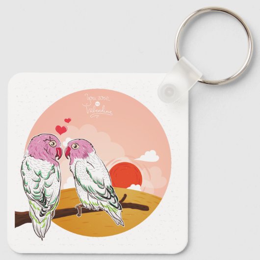 Love Birds Schlüsselanhänger (Rückseite)