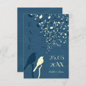 Love Birds Song - UAWG RSVP Karte (Vorne/Hinten)
