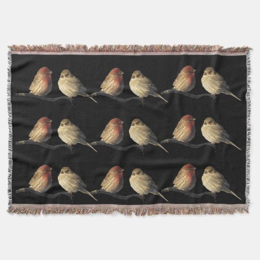 Love Birds Throw Blanket Decke (Vorderseite)