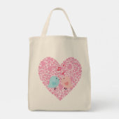 Love Birds Tote Bag Tragetasche (Rückseite)