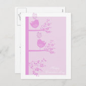 Love Birds Valentinstag Postkarten (Vorne/Hinten)