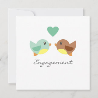 Love Birds Verlobung Einladung Ankündigung