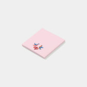 Love Birds Watercolor Art Post-it Notes Klebezettel (angewinkelt)